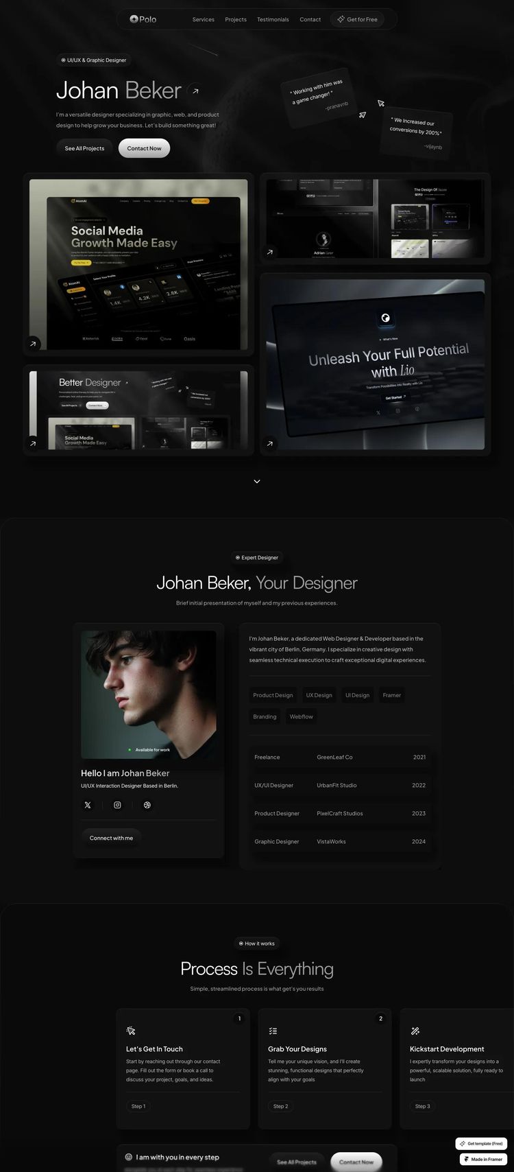 Screenshot 1 of Polo Template