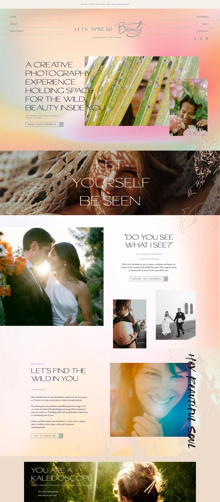 Screenshot 2 of Let's Spread Beauty (Example undefined Photography Website)
