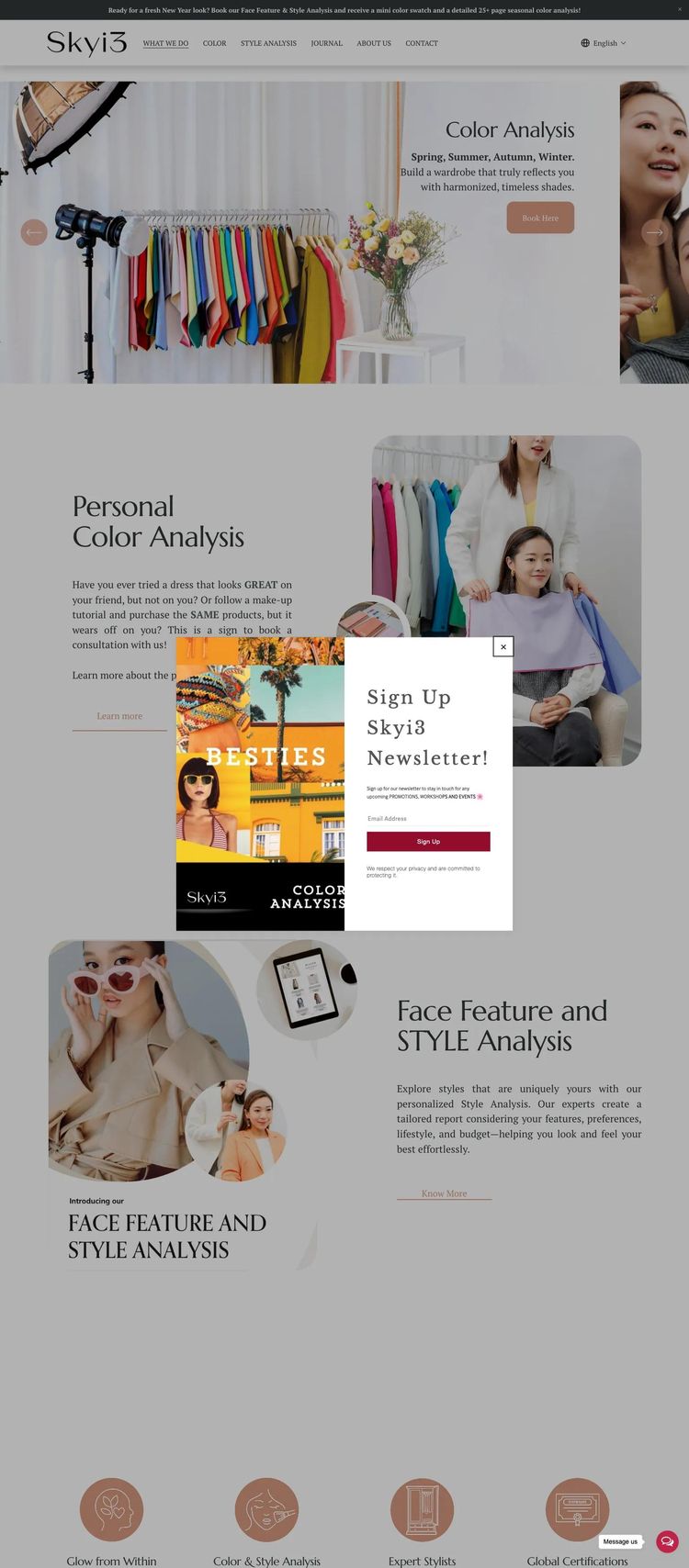 Screenshot 2 of Sky I3 (Example Squarespace Clothing/Fashion Website)