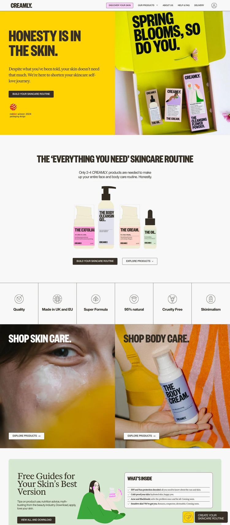 Screenshot 2 of Creamly (Example Shopify Beauty Products Website)