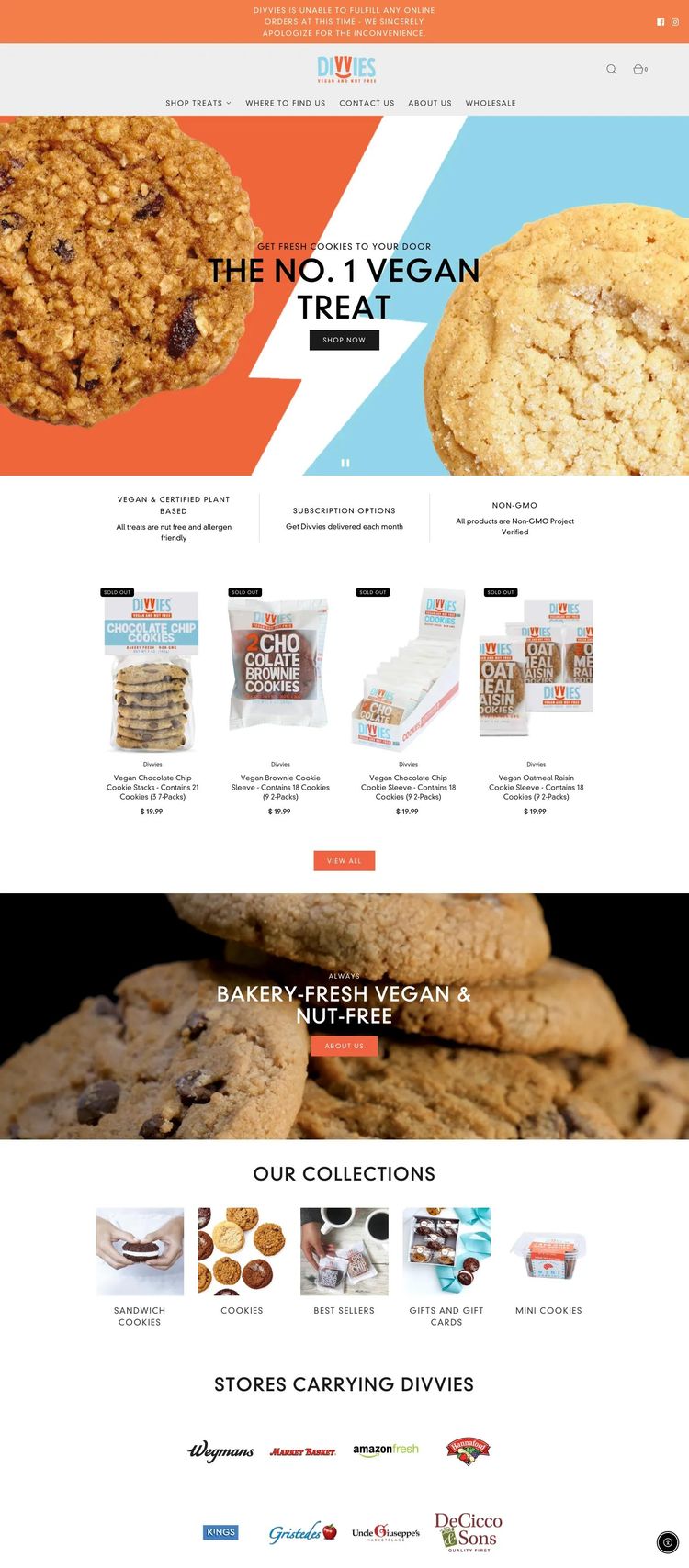 Screenshot 2 of Divvies (Example Shopify Food and Beverage Website)