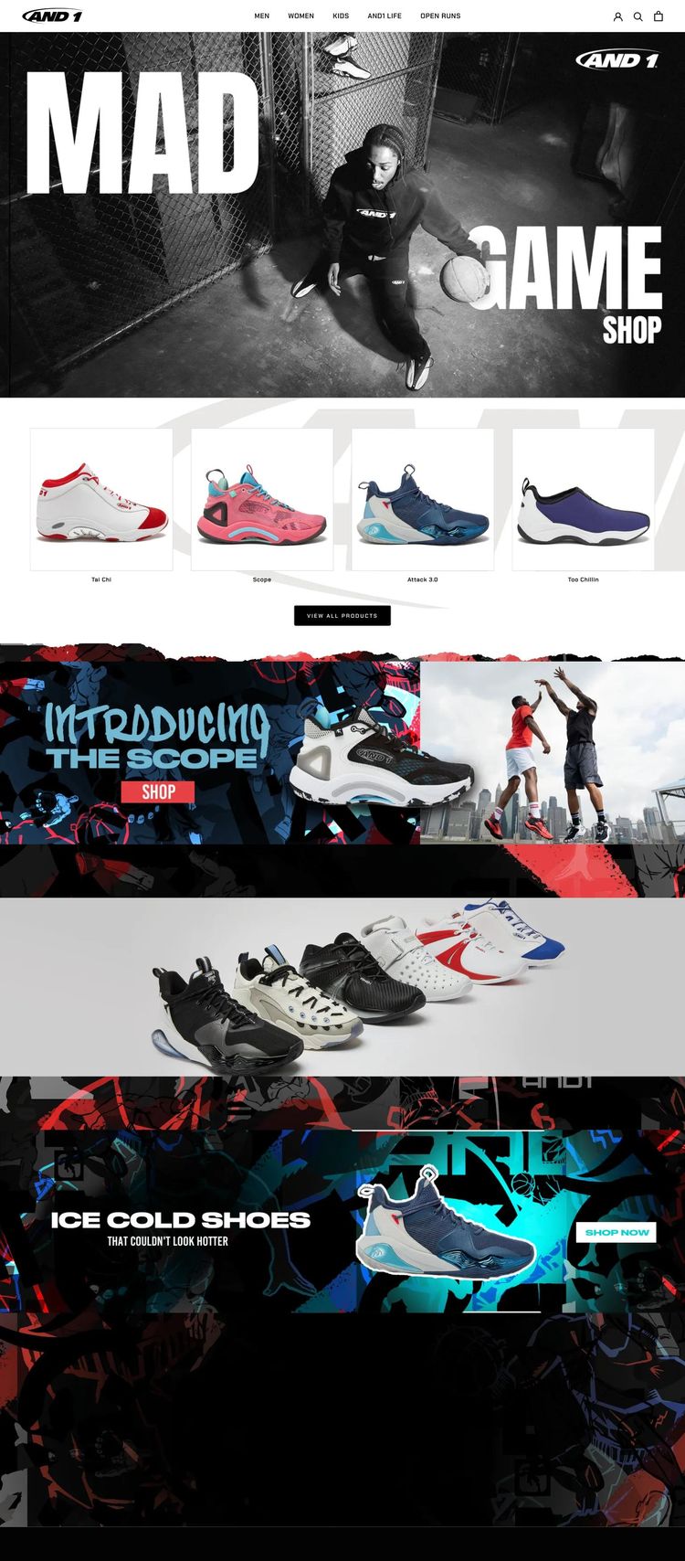 Screenshot 2 of AND1 (Example Shopify Clothing/Fashion Website)