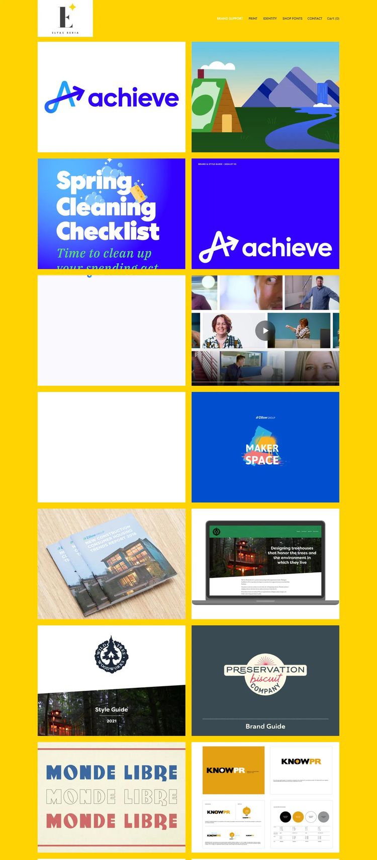 Screenshot 2 of Elyas (Example Squarespace Design Agency/Studio Website)