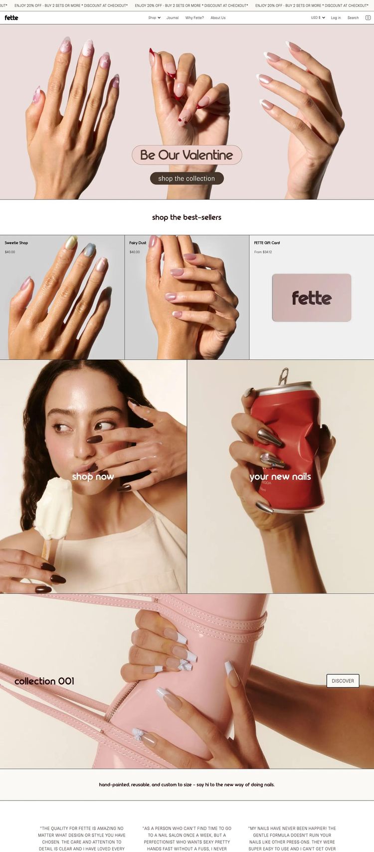 Screenshot 2 of Fette (Example Shopify Clothing/Fashion Website)