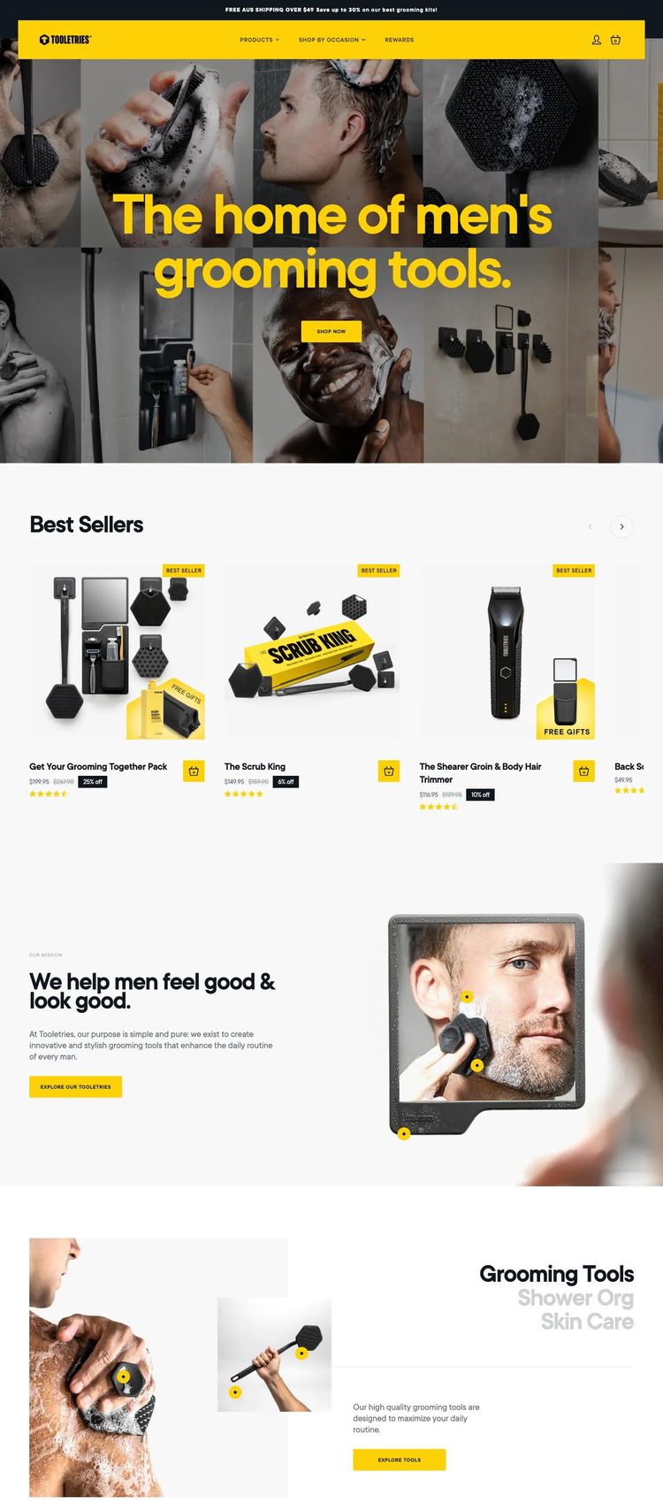 Screenshot 2 of Tooletries (Example Shopify Beauty Products Website)