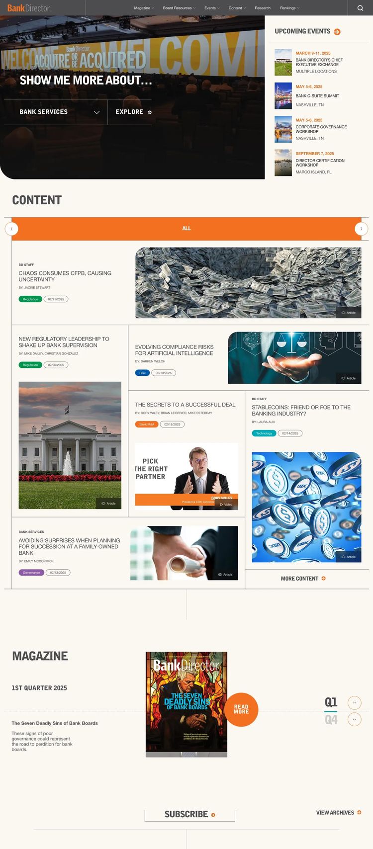 Screenshot 2 of Bank Director (Example WordPress News/Magazine Website)