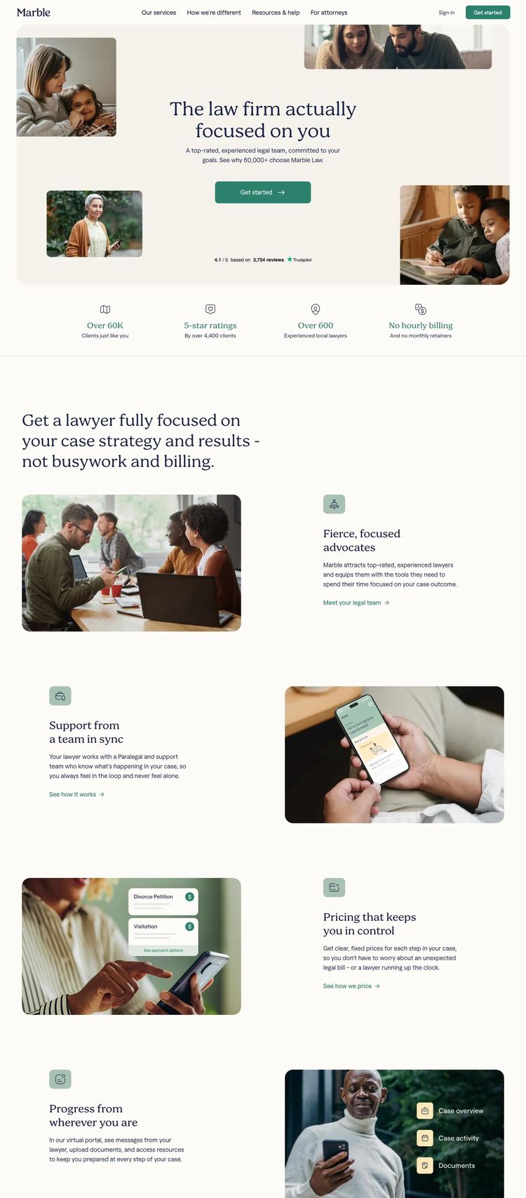 Screenshot 2 of Marble Law (Example Next.js Law Firm Website)