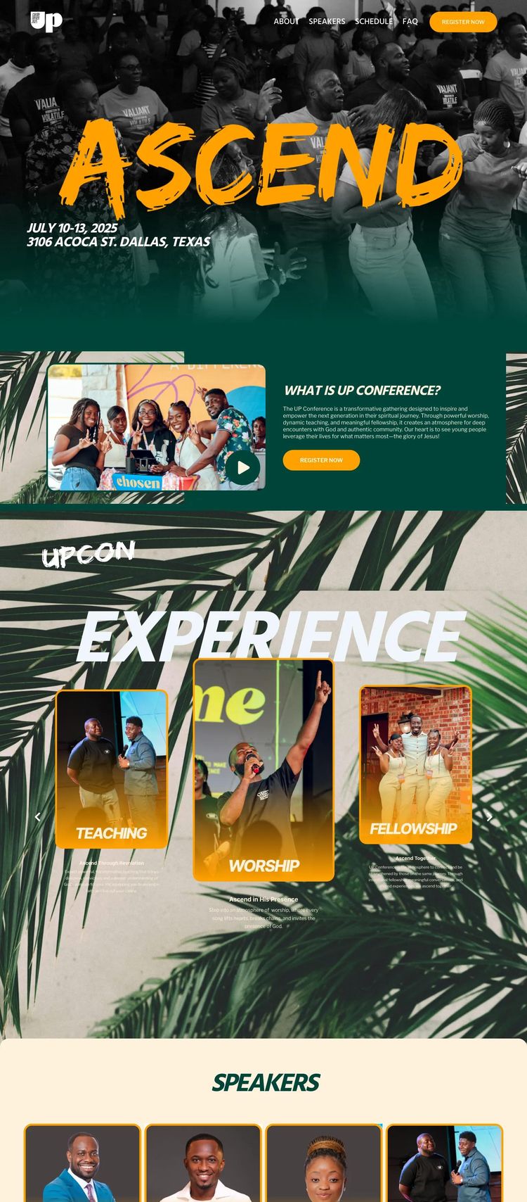 Screenshot 2 of UP Conference (Example WordPress Conference Website)