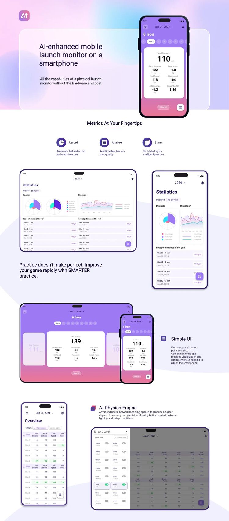 Screenshot 2 of Gshot (Example Squarespace Mobile App Website)