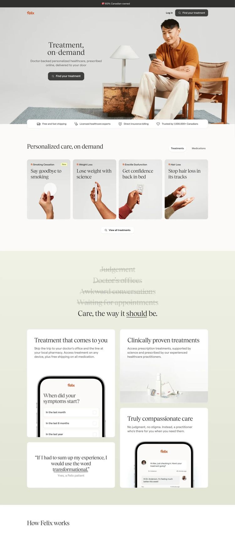 Screenshot 2 of Felix for You (Example Webflow Health and Wellness Website)