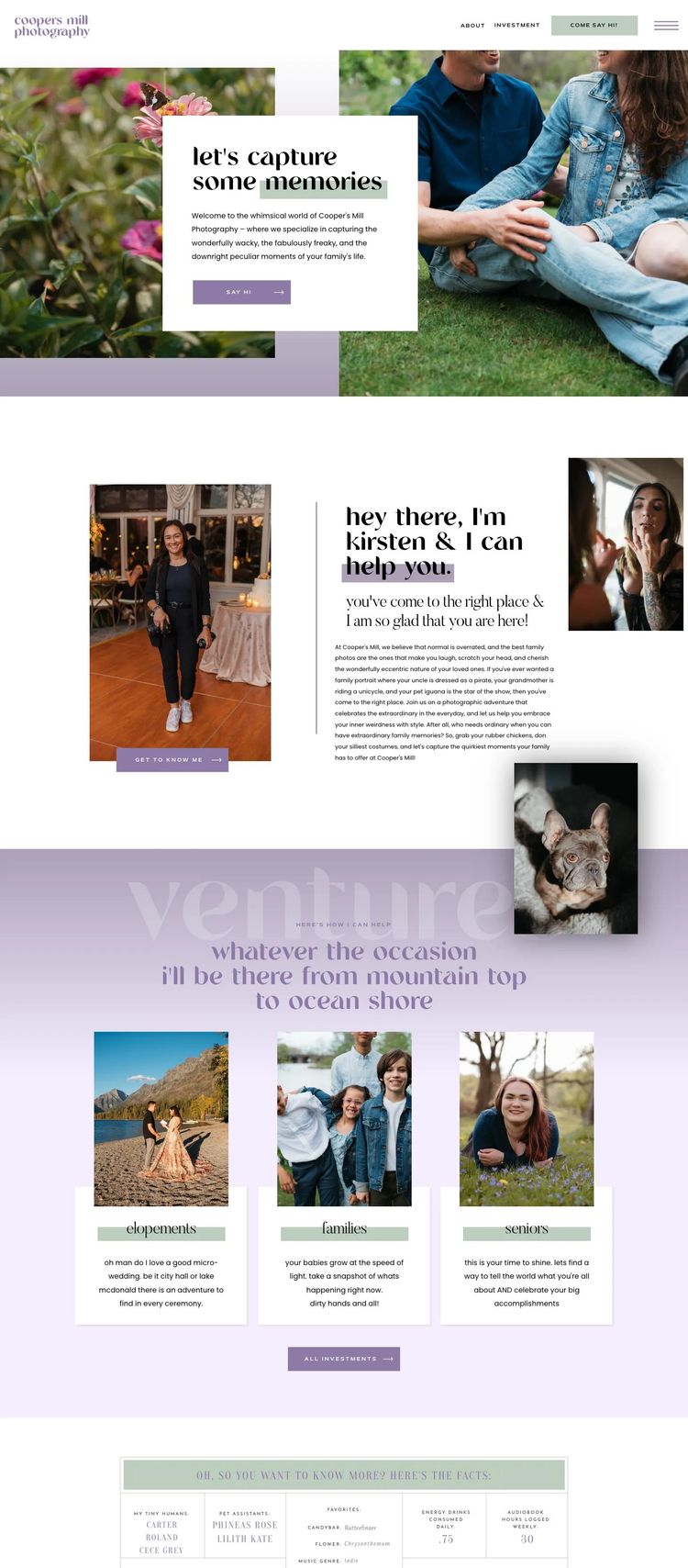 Screenshot 2 of Cooper's Mill Photography (Example undefined Photography Website)