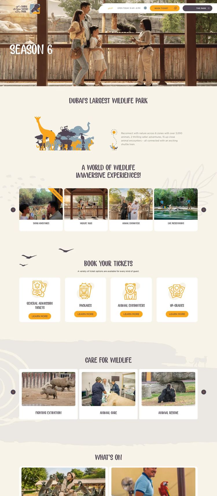 Screenshot 2 of Dubai Safari (Example WordPress Outdoor Recreation Website)