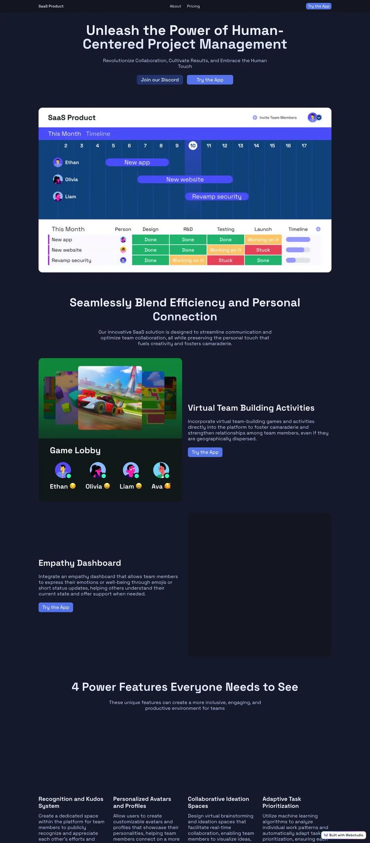 Screenshot 1 of Synergy Template