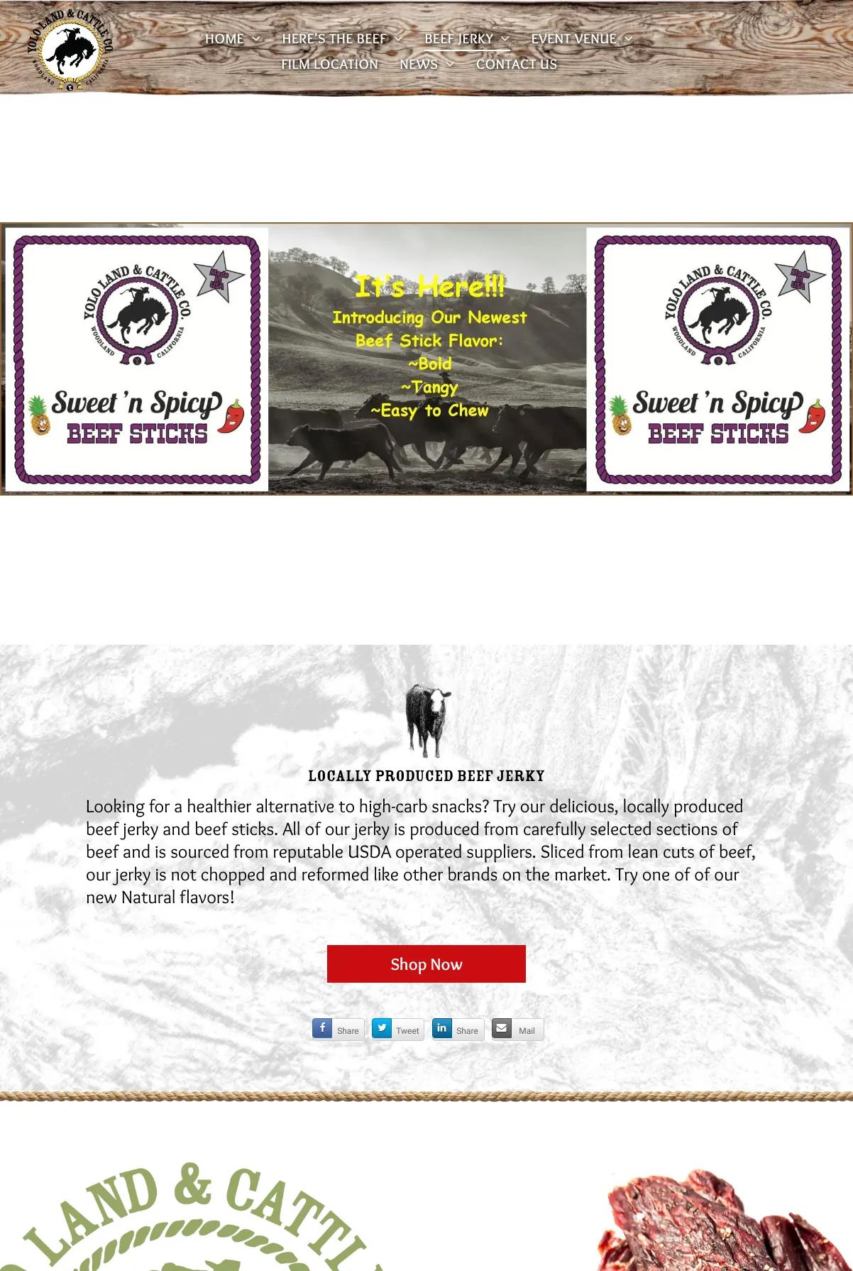 Screenshot 3 of Yolo Land & Cattle Co. (Example Duda Website)