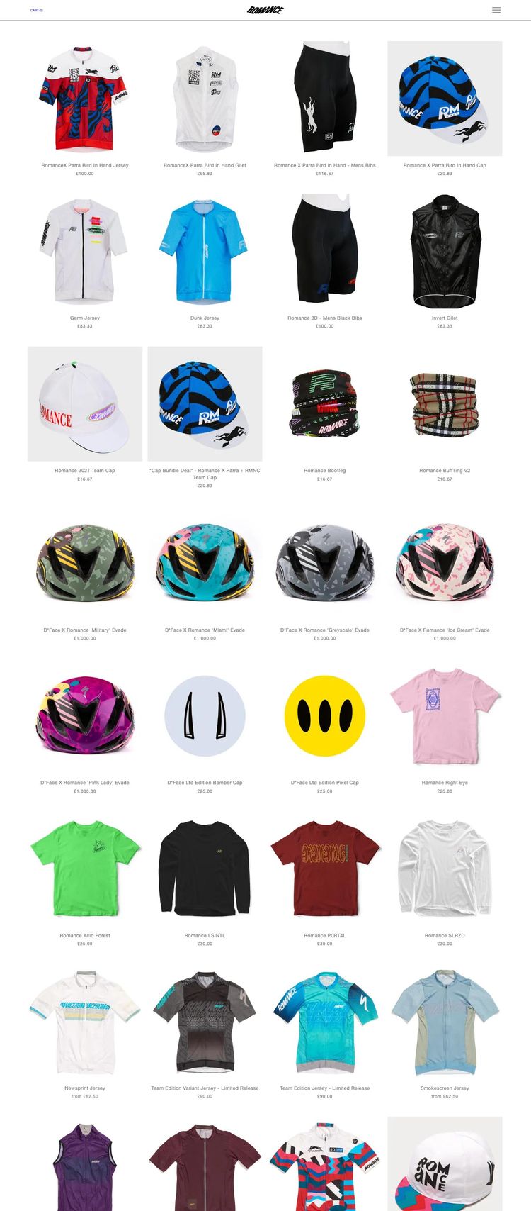Screenshot 2 of Romance (Example Squarespace Clothing/Fashion Website)
