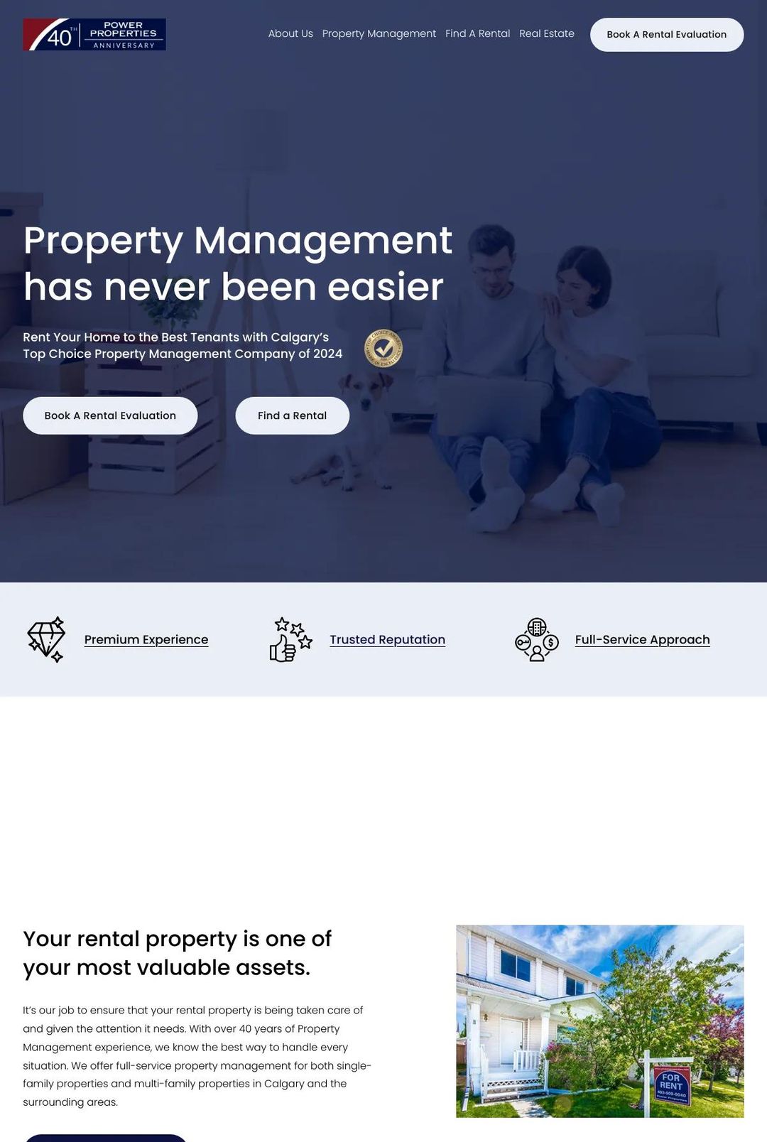Screenshot 1 of Power Properties (Example Squarespace Real Estate Website)