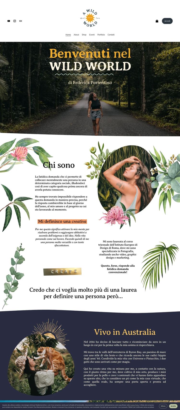 Screenshot 2 of A Wild World (Example Squarespace Blog Website)