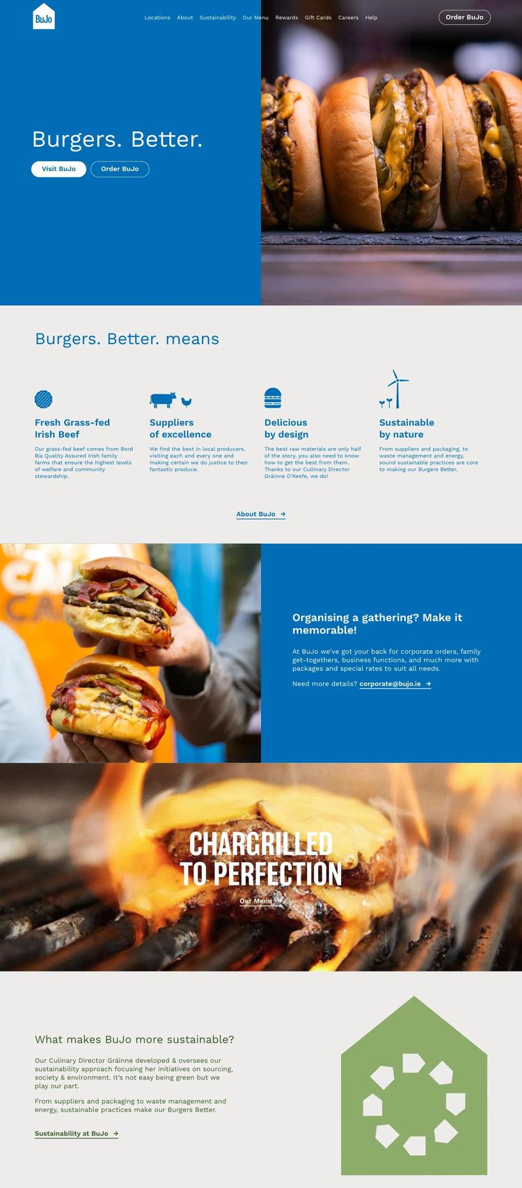 Screenshot 2 of BuJo (Example Squarespace Restaurant Website)