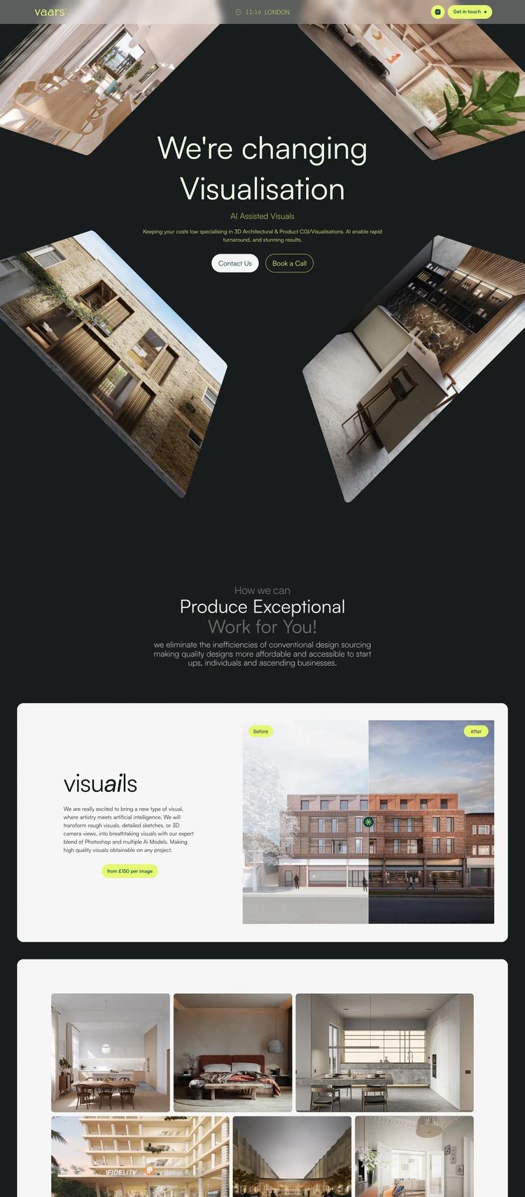 Screenshot 2 of vaars (Example Framer Design Agency/Studio Website)