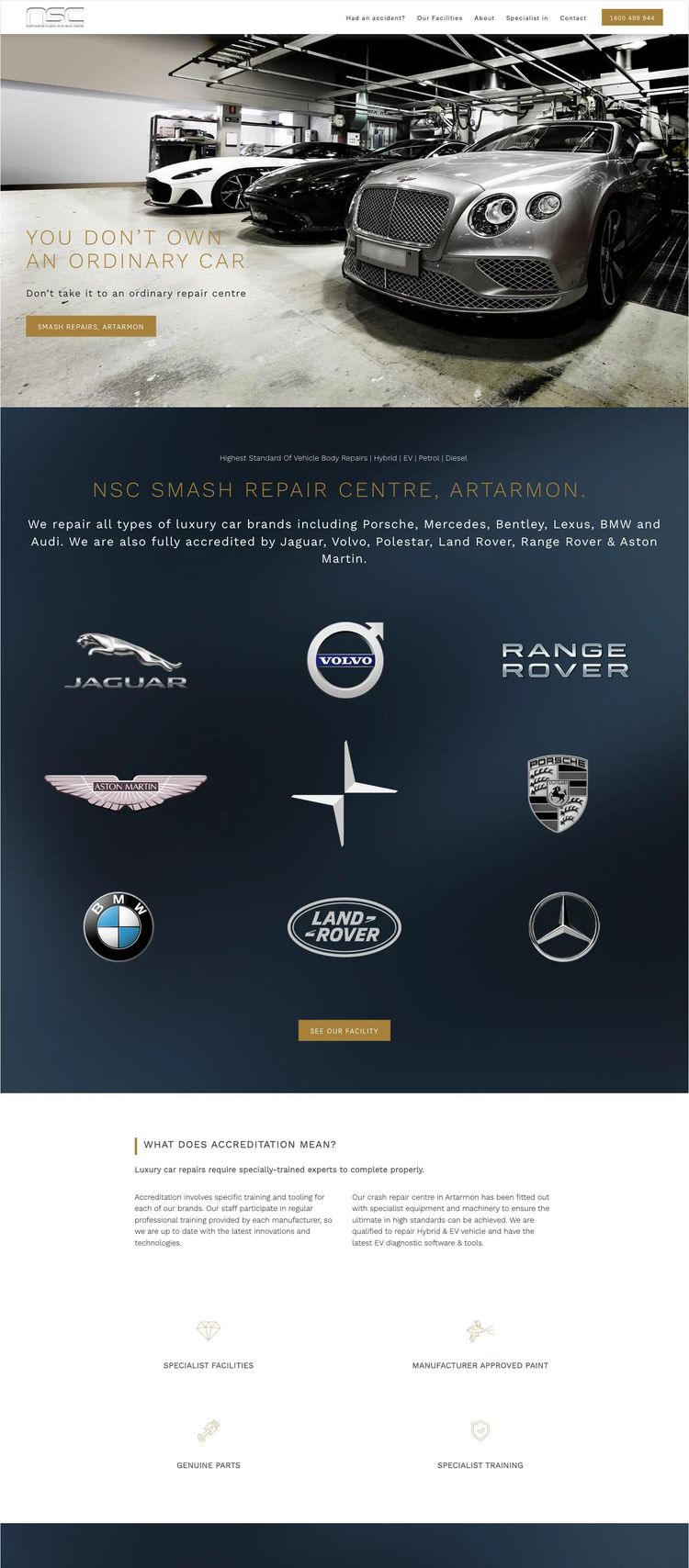 Screenshot 2 of NSC (Example Squarespace Automotive Website)