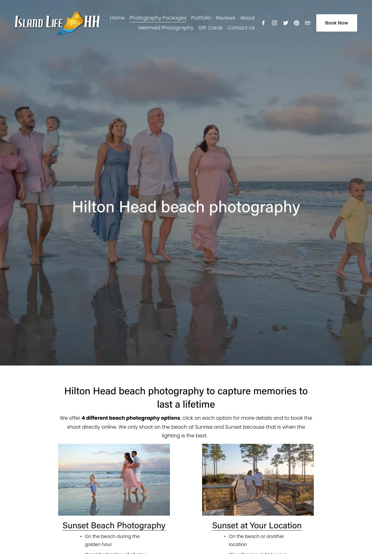 Screenshot 2 of Island Life HH Photography (Example Squarespace Photography Website)