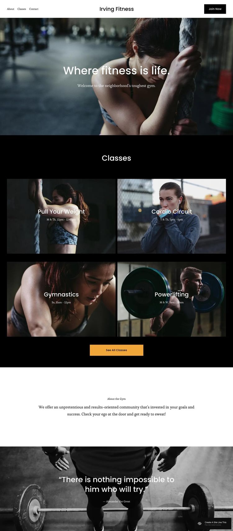 Screenshot 1 of Irving Template