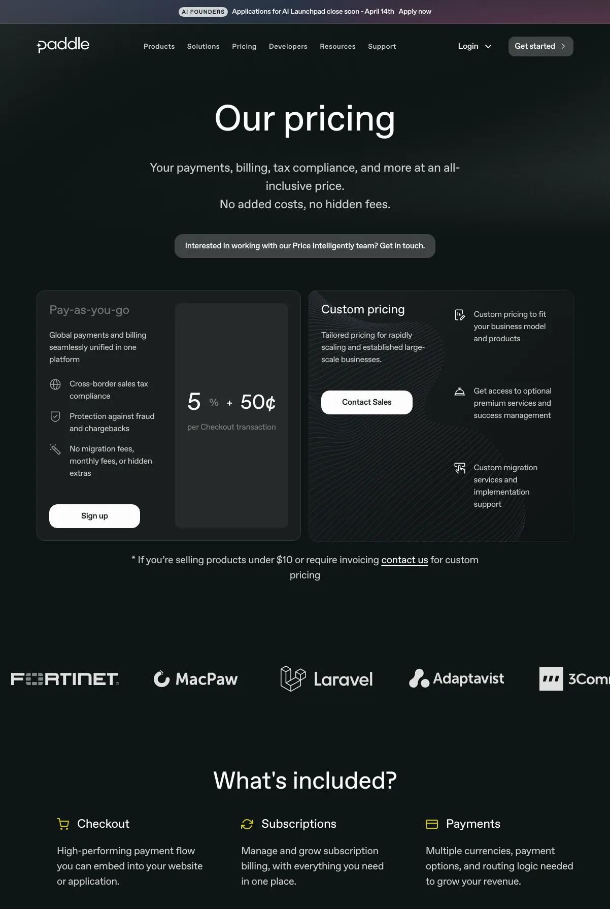 Screenshot 3 of ProfitWell (Example HubSpot Website)