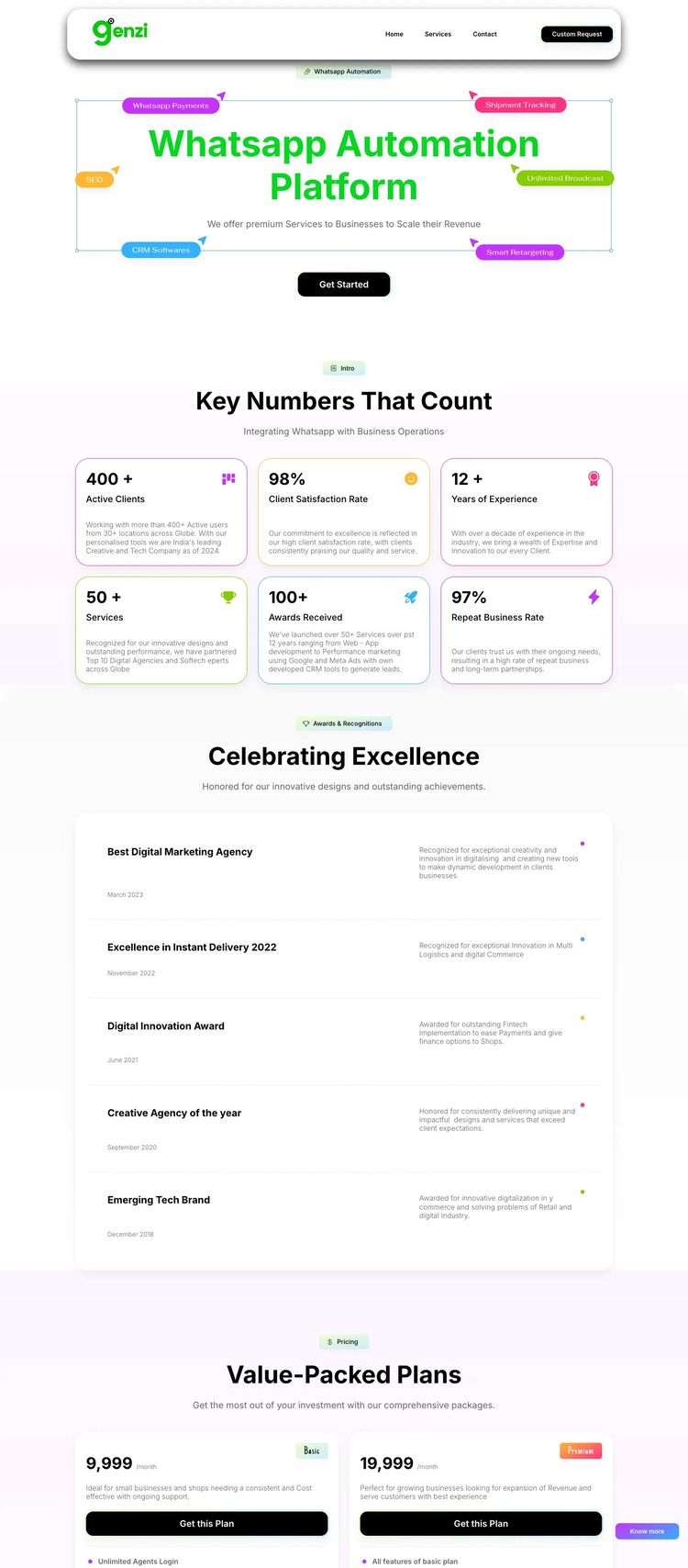 Screenshot 2 of Genzi (Example Framer Ecommerce (General) Website)