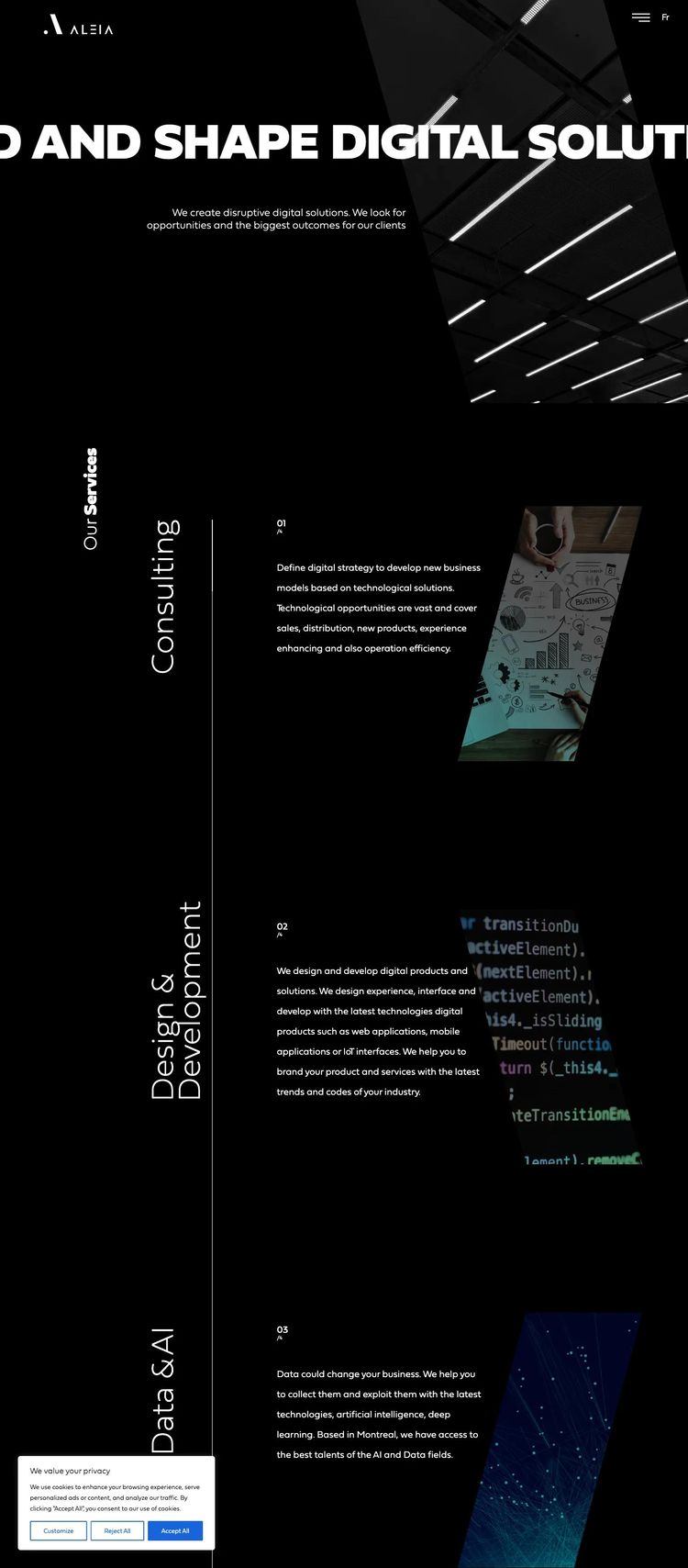 Screenshot 2 of Aleia (Example WordPress IT Services Website)
