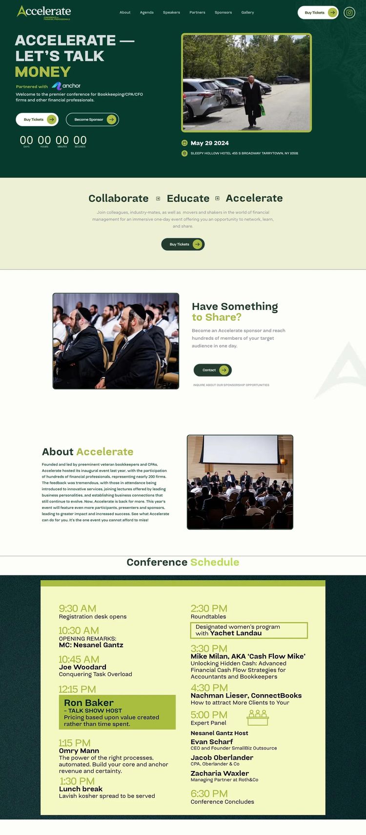 Screenshot 2 of Accelerate (Example Wix Conference Website)