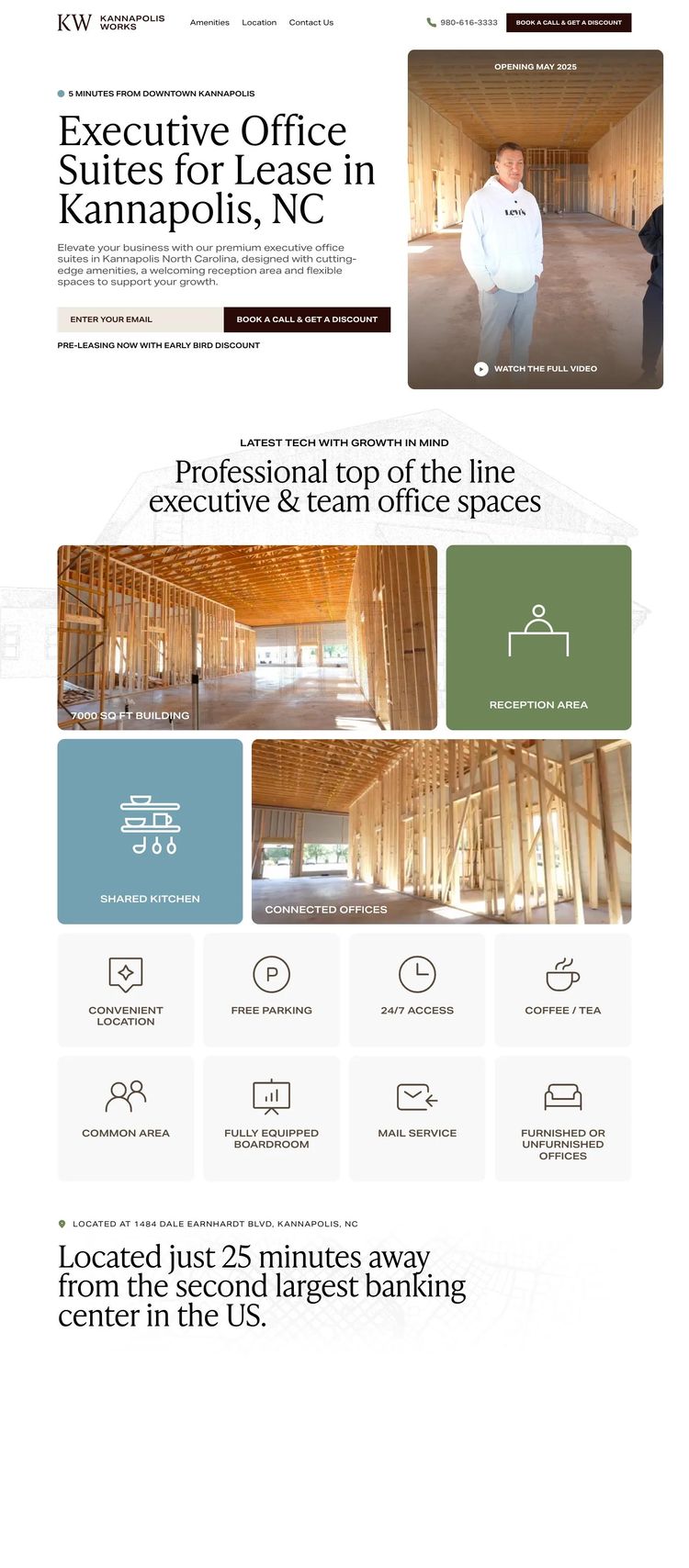 Screenshot 1 of Kannapolis Works (Example Webstudio Website)