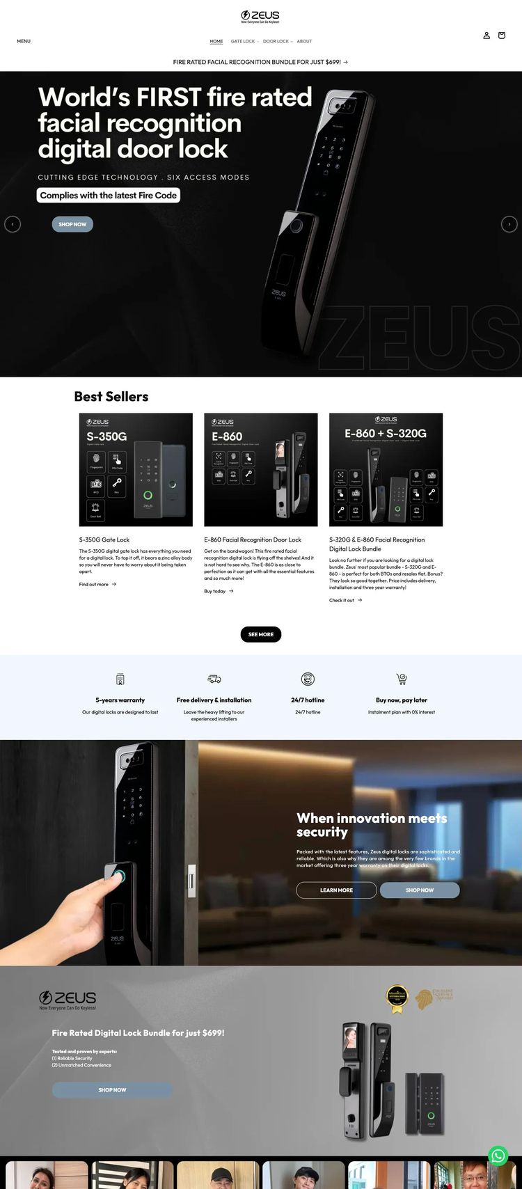 Screenshot 2 of Zeus (Example Shopify Hardware and Technology Website)