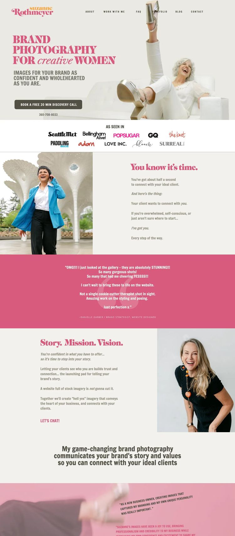 Screenshot 2 of Suzanne Rothmeyer (Example undefined Photography Website)