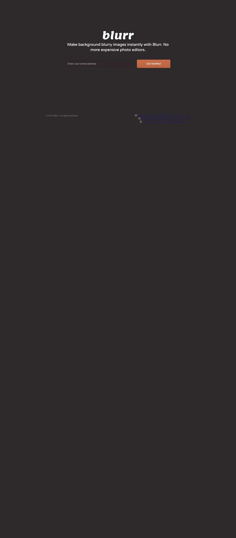 Screenshot 1 of Blurr Template