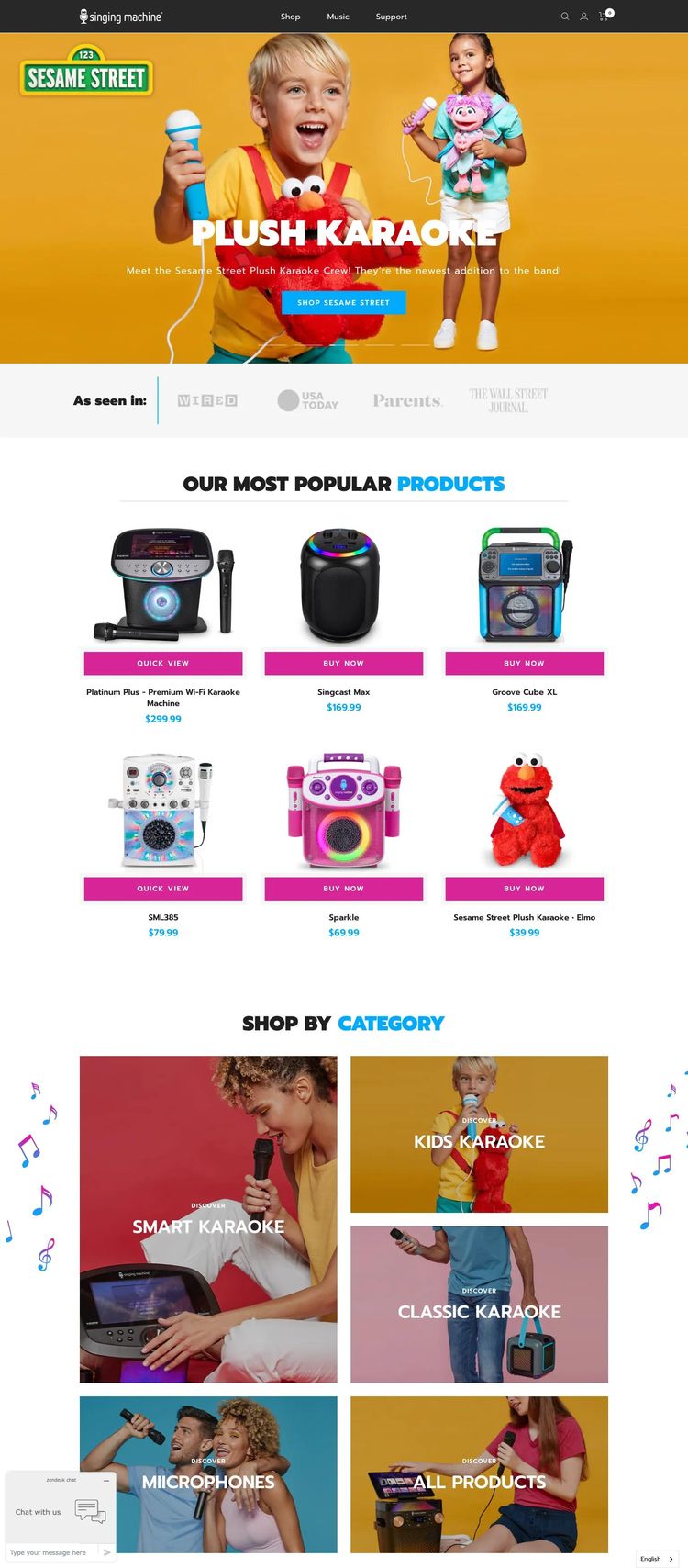 Screenshot 2 of Singing Machine (Example Shopify DJ/Entertainment Website)