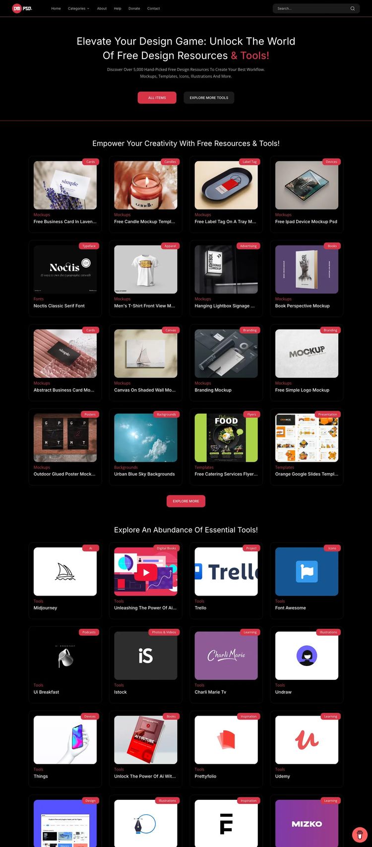 Screenshot 2 of Dmpsd (Example undefined Design Agency/Studio Website)