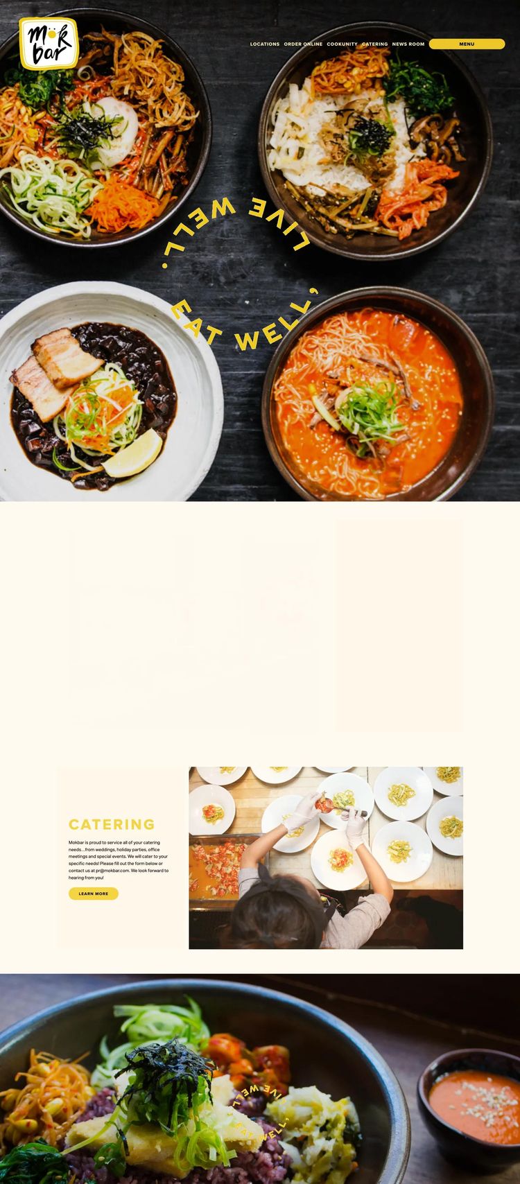 Screenshot 2 of Mokbar (Example Squarespace Restaurant Website)