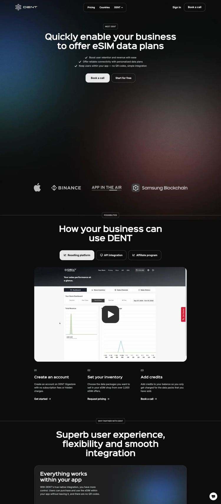 Screenshot 1 of DENT Wireless (Example Duda Ecommerce (General) Website)