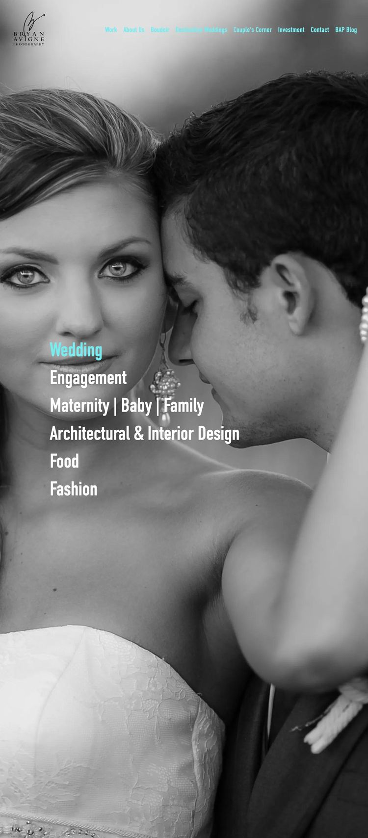 Screenshot 1 of Bryan Avigne Photography (Example Squarespace Photography Website)