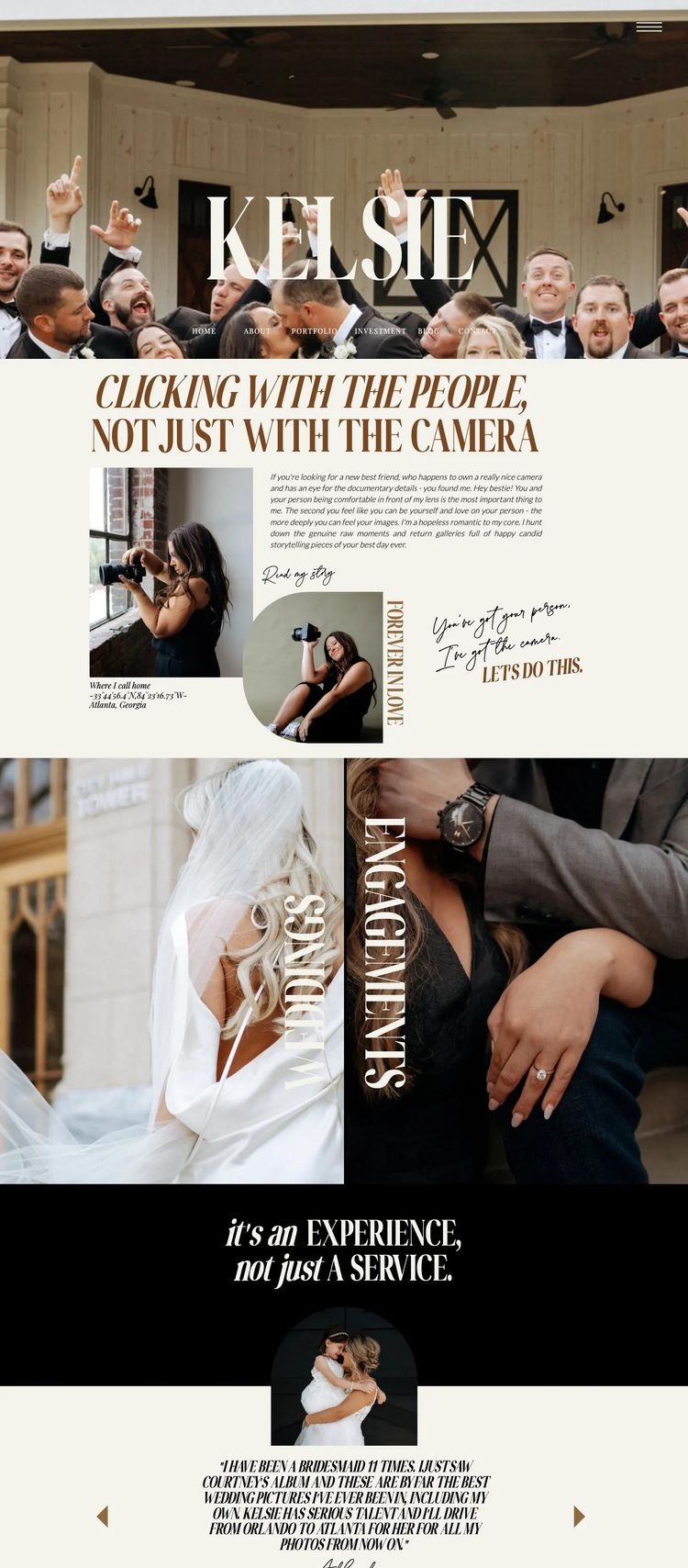 Screenshot 2 of Kelsie Jones (Example undefined Photography Website)