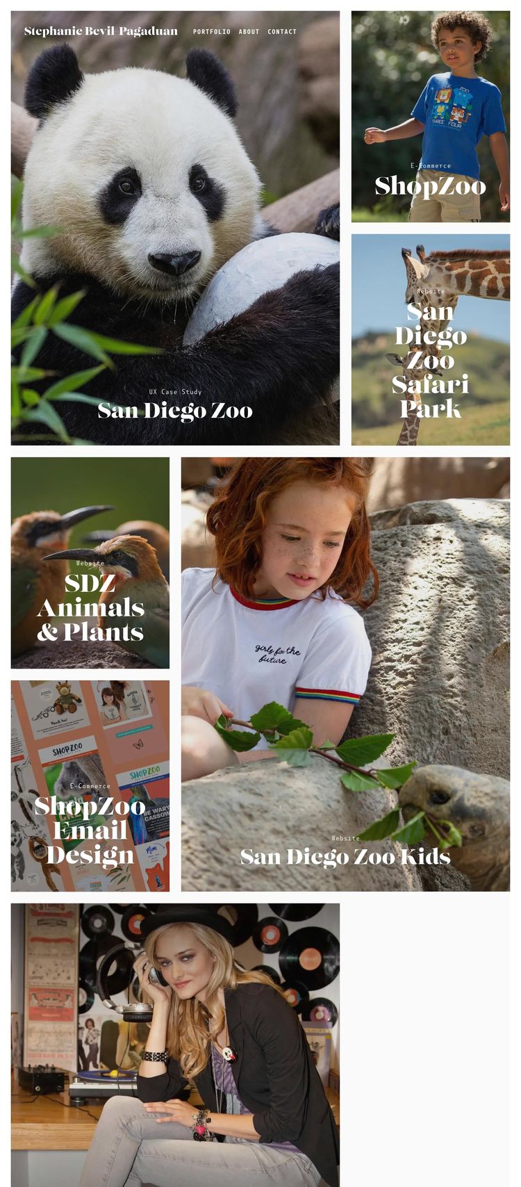 Screenshot 2 of Stephanie Bevil-Pagaduan (Example Squarespace Design Agency/Studio Website)