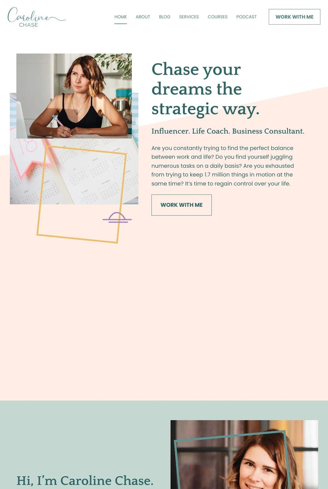 Screenshot 1 of Caroline Chase (Example Leadpages Website)