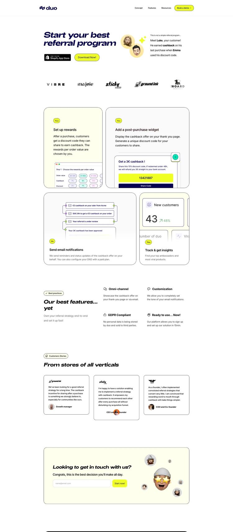 Screenshot 2 of Duo (Example Framer Ecommerce (General) Website)
