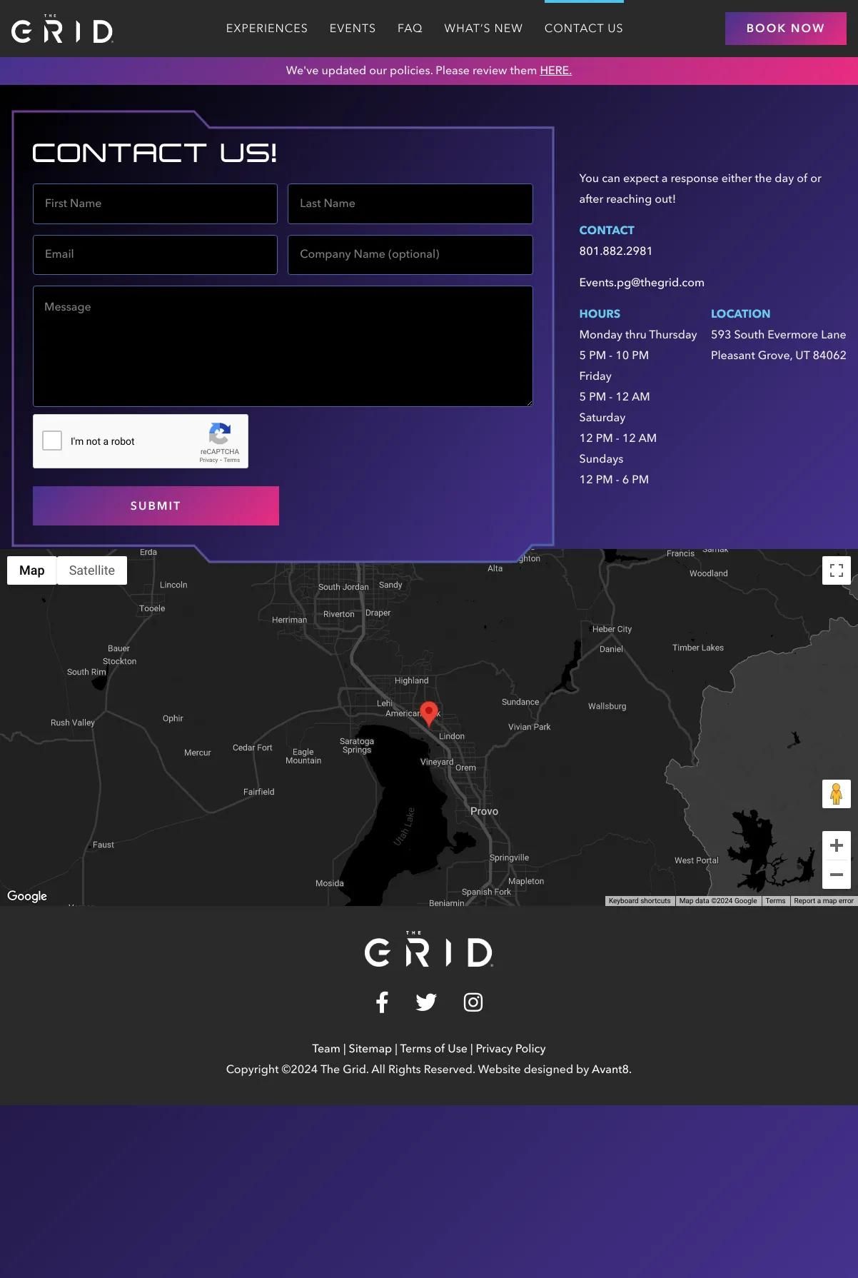 Screenshot 3 of Grid (Example Duda Website)