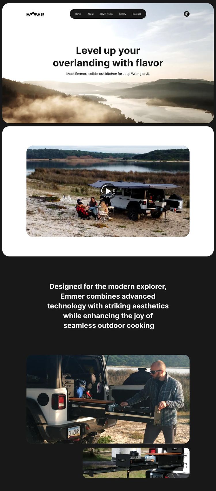 Screenshot 2 of Emmer (Example Webflow Outdoor Recreation Website)