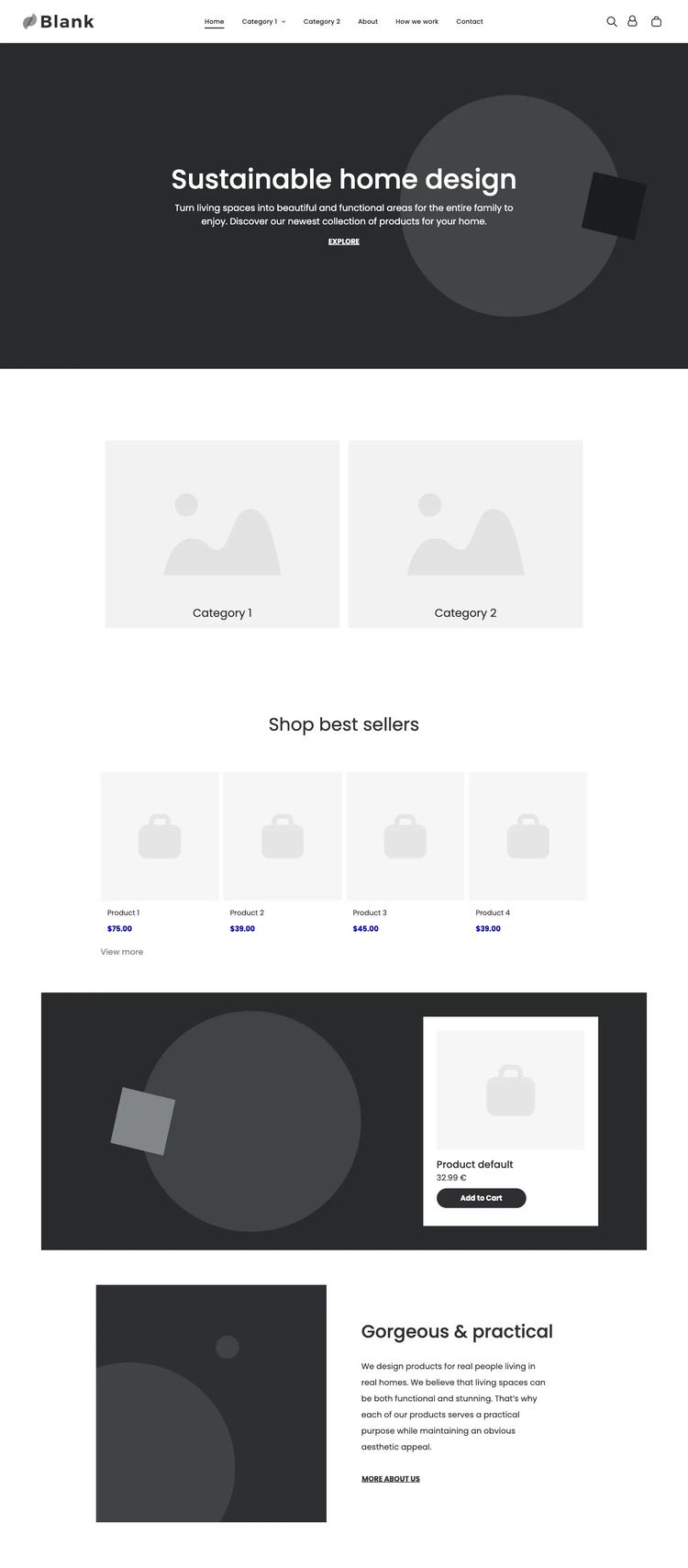 Screenshot 1 of Blank Native Store Template