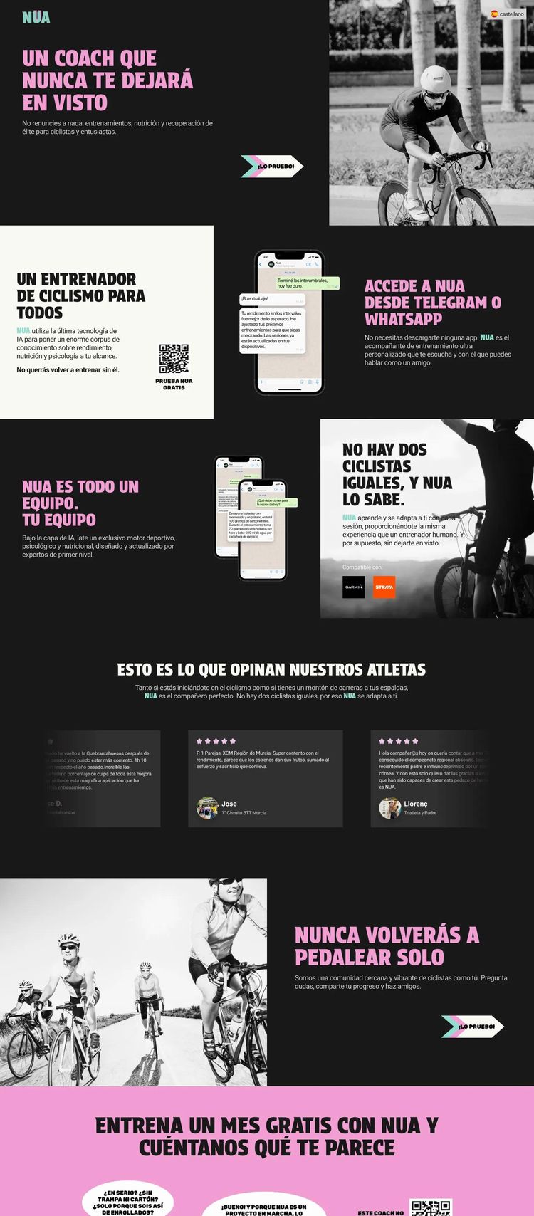 Screenshot 2 of NUA (Example Framer Life/Business Coach Website)