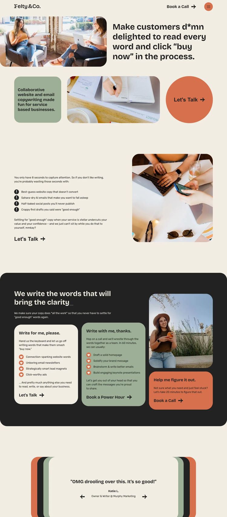 Screenshot 2 of Word Play (Example Webflow Copywriter Website)
