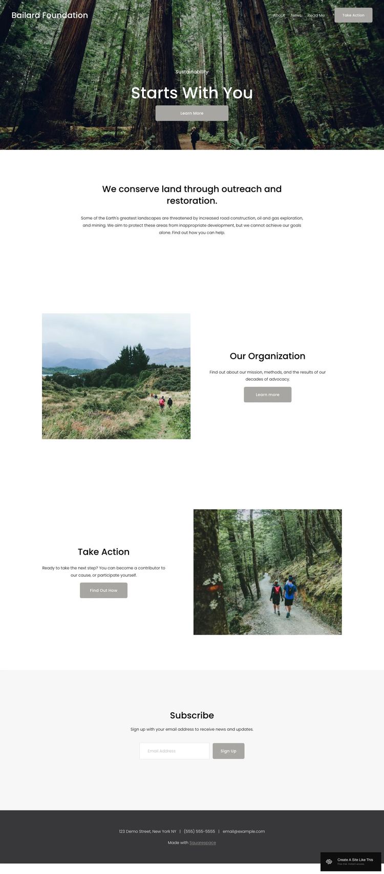 Screenshot 1 of Bailard Template
