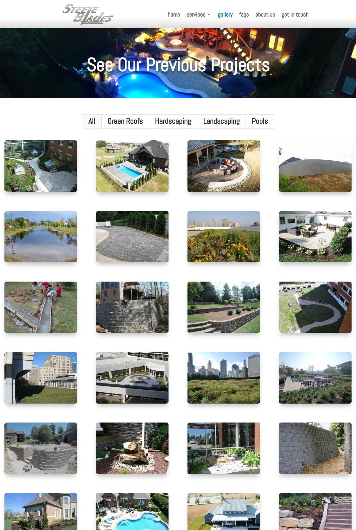Screenshot 3 of Steele Blades (Example Squarespace Lawn Care Website)